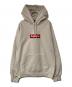 Supreme（シュプリーム）の古着「Box Logo Hooded Sweatshirt」｜ベージュ