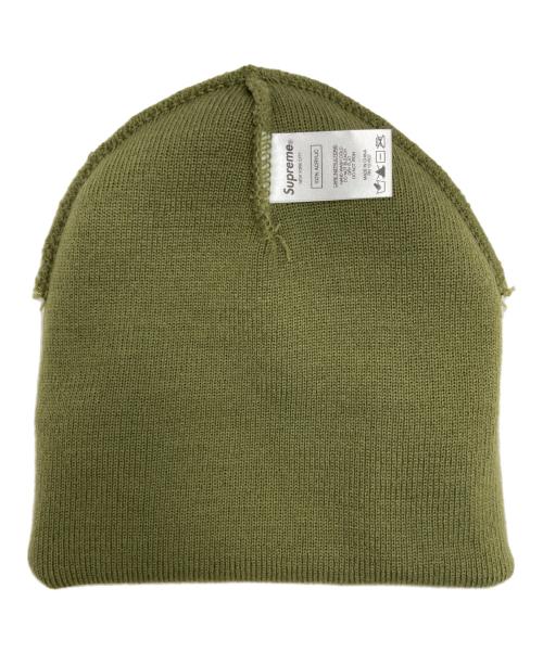 SUPREME（シュプリーム）Supreme (シュプリーム) World  Peace Beanie オリーブの古着・服飾アイテム