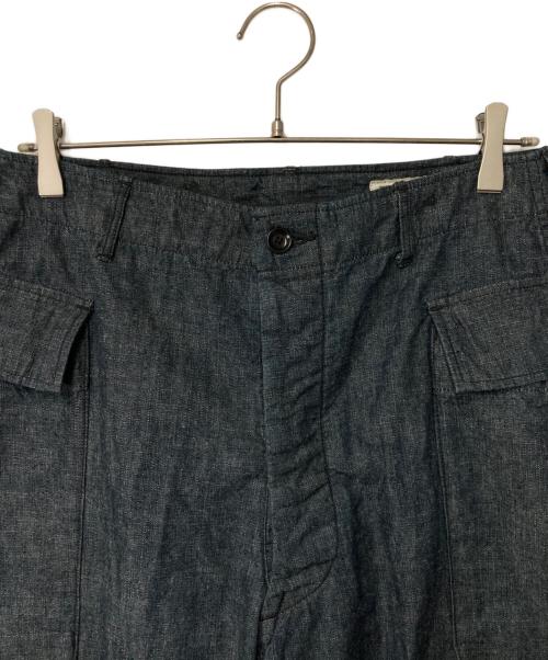 BONCOURA（ボンクラ）BONCOURA (ボンクラ) コットンリネンカーゴパンツ インディゴ サイズ:30の古着・服飾アイテム