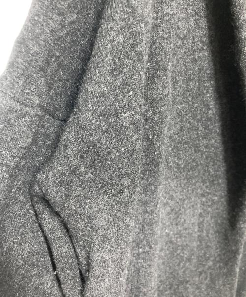 evam eva（エヴァムエヴァ）evam eva (エヴァムエヴァ) フーデッドウールコート ブラック サイズ:Freeの古着・服飾アイテム