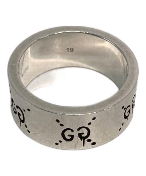 GUCCI（グッチ）GUCCI (グッチ) GGロゴゴーストシルバーリング シルバー サイズ:18号の古着・服飾アイテム