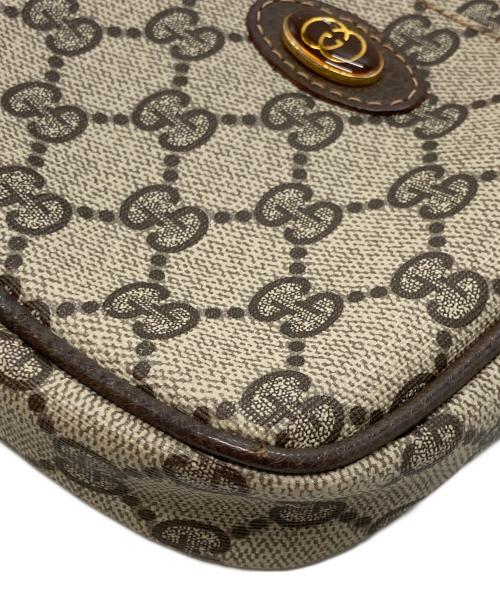 GUCCI（グッチ）GUCCI (グッチ) GG スプリーム ショルダーバッグ ブラウンの古着・服飾アイテム