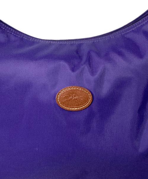 LONGCHAMP（ロンシャン）LONGCHAMP (ロンシャン) ル・プリアージュ ホーボーバッグ パープルの古着・服飾アイテム