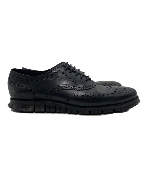 COLE HAAN（コールハーン）COLE HAAN (コールハーン) ゼログランド ウィングチップ オックスフォード ブラック サイズ:8.5Wの古着・服飾アイテム