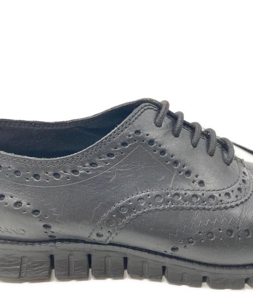 COLE HAAN（コールハーン）COLE HAAN (コールハーン) ゼログランド ウィングチップ オックスフォード ブラック サイズ:8.5Wの古着・服飾アイテム