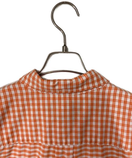 RALPH LAUREN（ラルフローレン）RALPH LAUREN (ラルフローレン) 半袖チェックボタンダウンシャツ オレンジ サイズ:XLの古着・服飾アイテム