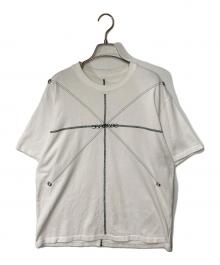 ae nr mous（ae nr mous）の古着「BLOCK T-SHIRT」｜ホワイト