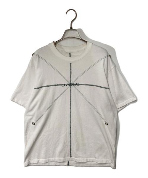 ae nr mous（ae nr mous）ae nr mous (ae nr mous) BLOCK T-SHIRT ホワイト サイズ:2の古着・服飾アイテム