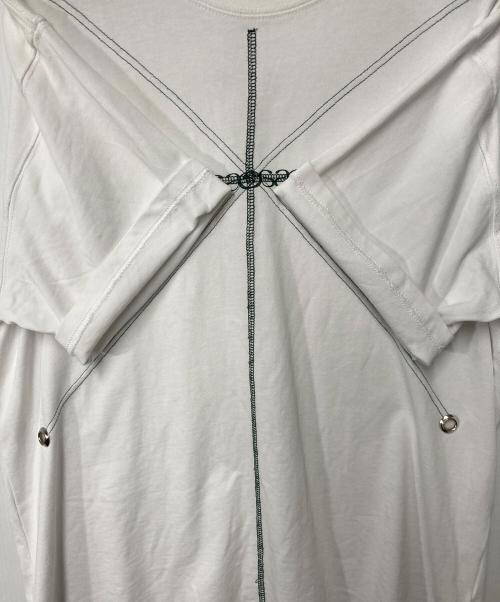 ae nr mous（ae nr mous）ae nr mous (ae nr mous) BLOCK T-SHIRT ホワイト サイズ:2の古着・服飾アイテム