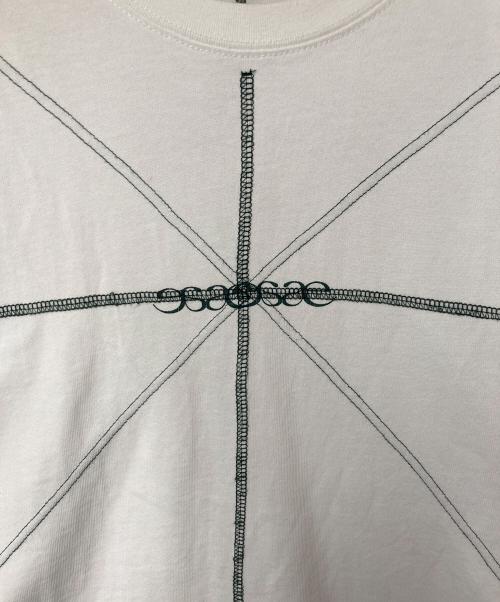 ae nr mous（ae nr mous）ae nr mous (ae nr mous) BLOCK T-SHIRT ホワイト サイズ:2の古着・服飾アイテム