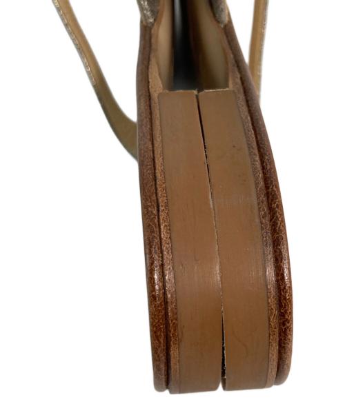 GIUSEPPE ZANOTTI（ジュゼッペザノッティ）GIUSEPPE ZANOTTI (ジュゼッペザノッティ) プレートサンダル ベージュ サイズ:36の古着・服飾アイテム