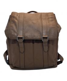 COLE HAAN（コールハーン）の古着「レザーリュック」｜ブラウン