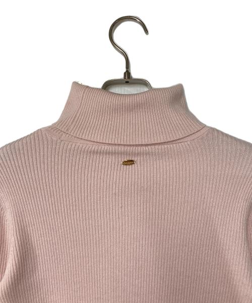 anuans（アニュアンス）anuans (アニュアンス) カシミヤブレンドフィットリブニットプルオーバー ピンク サイズ:FREEの古着・服飾アイテム