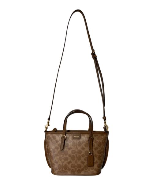 COACH（コーチ）COACH (コーチ) タクシー トート バッグ 21 ブラウンの古着・服飾アイテム