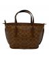 COACH (コーチ) タクシー トート バッグ 21 ブラウン：15000円