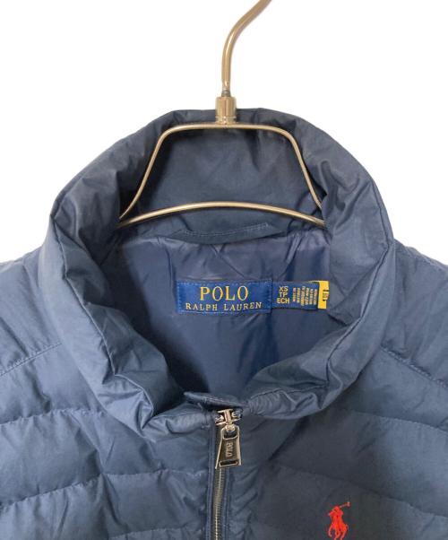 POLO RALPH LAUREN（ポロ・ラルフローレン）POLO RALPH LAUREN (ポロ・ラルフローレン) ポニー刺繍中綿ベスト ネイビー サイズ:XSの古着・服飾アイテム