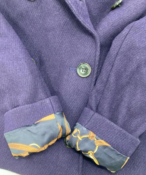 LAUREN RALPH LAUREN（ローレンラルフローレン）LAUREN RALPH LAUREN (ローレンラルフローレン) Pコート パープル サイズ:SIZE 4の古着・服飾アイテム