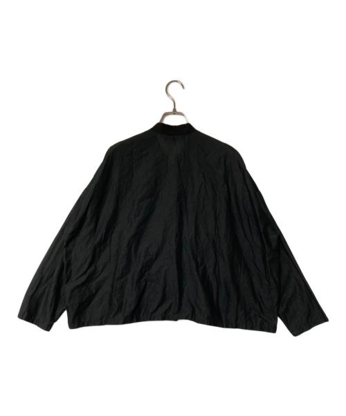 mizuiro-ind（ミズイロインド）mizuiro-ind (ミズイロインド) 刺繍バンドカラーシャツ ブラック サイズ:FREEの古着・服飾アイテム