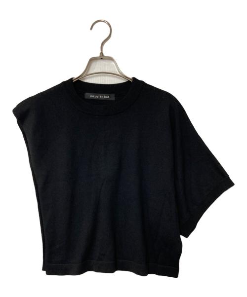 mizuiro-ind（ミズイロインド）mizuiro-ind (ミズイロインド) ニット / asymmetry tunic 2color ブラック サイズ:FREEの古着・服飾アイテム