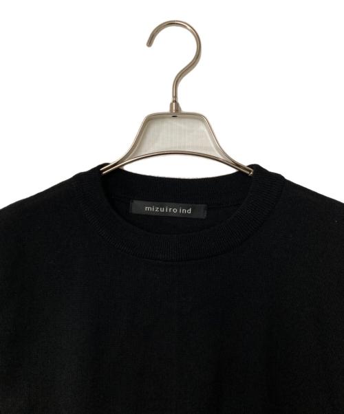 mizuiro-ind（ミズイロインド）mizuiro-ind (ミズイロインド) ニット / asymmetry tunic 2color ブラック サイズ:FREEの古着・服飾アイテム
