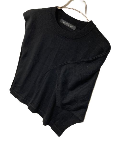 mizuiro-ind（ミズイロインド）mizuiro-ind (ミズイロインド) ニット / asymmetry tunic 2color ブラック サイズ:FREEの古着・服飾アイテム