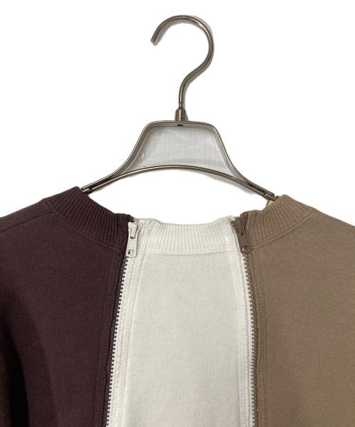 MOUNTAIN RESEARCH（マウンテンリサーチ）MOUNTAIN RESEARCH (マウンテンリサーチ) 4 ZIP CREW Sweat ブラウン サイズ:Mの古着・服飾アイテム