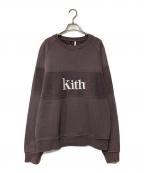 KITHキス）の古着「Paneled Wiliams Crewneck」｜ブラウン
