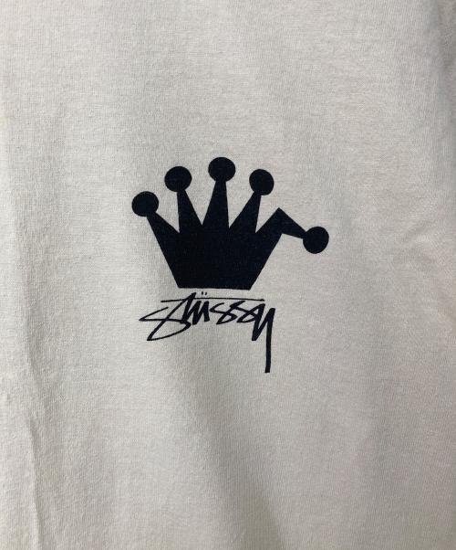 stussy（ステューシー）stussy (ステューシー) LB Crown Tee ベージュ サイズ:Mの古着・服飾アイテム
