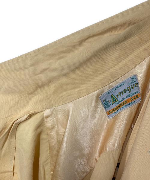 Artvogue（アートヴォーグ）Artvogue (アートヴォーグ) オープンカラーシャツ イエロー サイズ:size15-15 1/2の古着・服飾アイテム