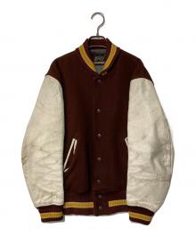 Whiting（ホワイティング）の古着「スタジャン」｜ブラウン×ホワイト