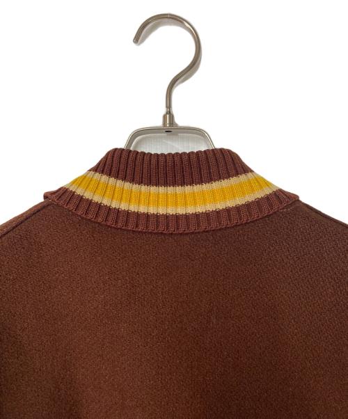 Whiting（ホワイティング）Whiting (ホワイティング) スタジャン ブラウン×ホワイト サイズ:42の古着・服飾アイテム