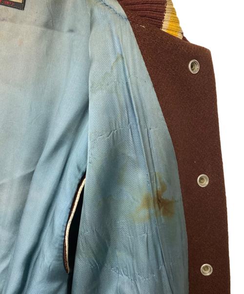 Whiting（ホワイティング）Whiting (ホワイティング) スタジャン ブラウン×ホワイト サイズ:42の古着・服飾アイテム