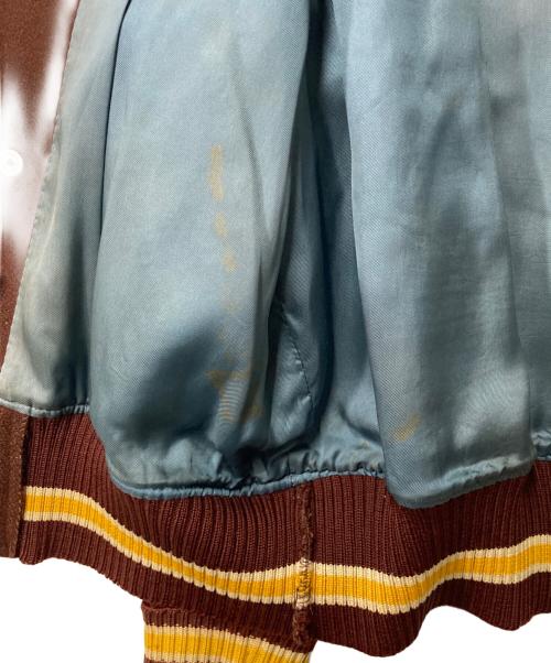 Whiting（ホワイティング）Whiting (ホワイティング) スタジャン ブラウン×ホワイト サイズ:42の古着・服飾アイテム