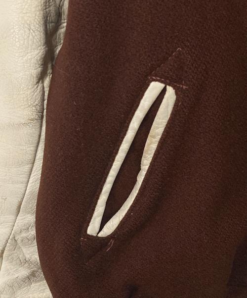 Whiting（ホワイティング）Whiting (ホワイティング) スタジャン ブラウン×ホワイト サイズ:42の古着・服飾アイテム