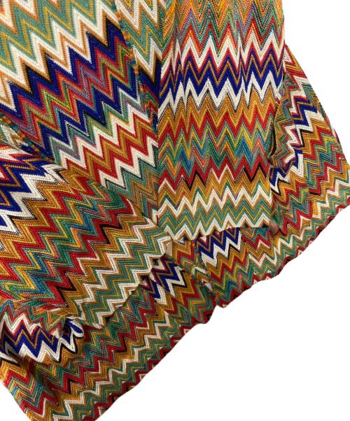 missoni（ミッソーニ）missoni (ミッソーニ) ジグザグ柄ニットカーディガン マルチカラー サイズ:SIZE 44の古着・服飾アイテム