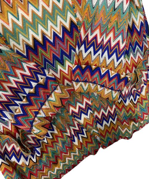 missoni（ミッソーニ）missoni (ミッソーニ) ジグザグ柄ニットカーディガン マルチカラー サイズ:SIZE 44の古着・服飾アイテム