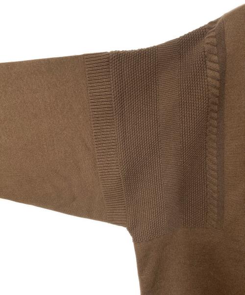 yashiki（ヤシキ）yashiki (ヤシキ) Ryoshu V neck Knit ブラウン サイズ:2の古着・服飾アイテム
