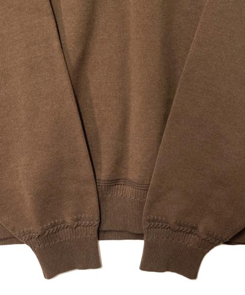 yashiki（ヤシキ）yashiki (ヤシキ) Ryoshu V neck Knit ブラウン サイズ:2の古着・服飾アイテム