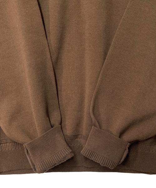 yashiki（ヤシキ）yashiki (ヤシキ) Ryoshu V neck Knit ブラウン サイズ:2の古着・服飾アイテム