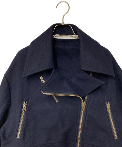 COGTHEBIGSMOKE（コグザビッグスモーク）COGTHEBIGSMOKE (コグザビッグスモーク) ISA BIKER JACKET ネイビー サイズ:FREEの古着・服飾アイテム