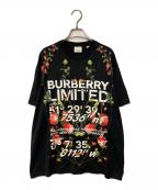 BURBERRY LONDONバーバリーロンドン）の古着「Limited Flower Logo T-shirt」｜ブラック