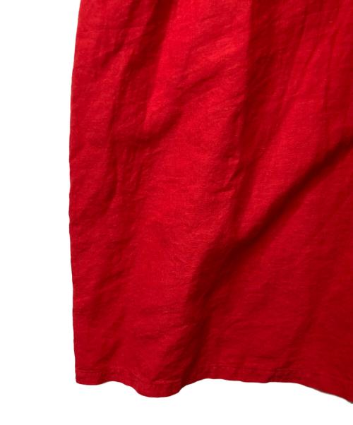nest Robe（ネストローブ）nest Robe (ネストローブ) リネンノースリーブワンピース レッド サイズ:FREEの古着・服飾アイテム