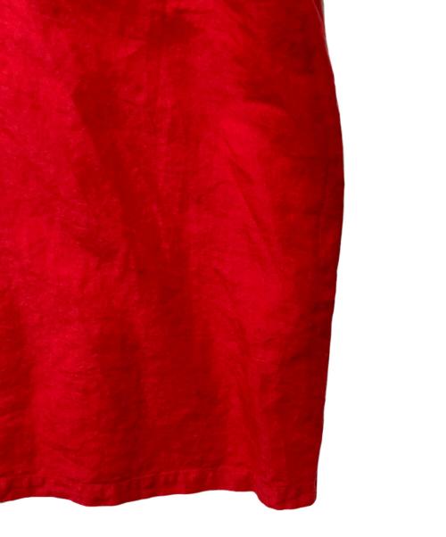 nest Robe（ネストローブ）nest Robe (ネストローブ) リネンノースリーブワンピース レッド サイズ:FREEの古着・服飾アイテム