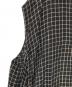 中古・古着 fog linen work (フォグリネンワーク) チェックノースリーブワンピース ホワイト×ブラック サイズ:Free：5000円