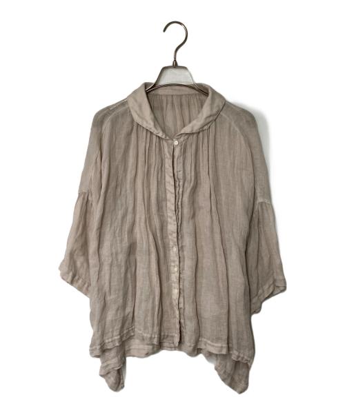 nest Robe（ネストローブ）nest Robe (ネストローブ) ワイドリネンシャツ ベージュ サイズ:FREEの古着・服飾アイテム