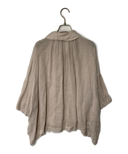 nest Robe（ネストローブ）nest Robe (ネストローブ) ワイドリネンシャツ ベージュ サイズ:FREEの古着・服飾アイテム