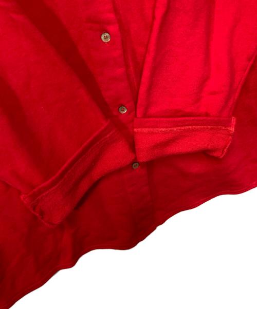 nest Robe（ネストローブ）nest Robe (ネストローブ) 裏毛2WAY刺繍カーディガン レッド サイズ:FREEの古着・服飾アイテム