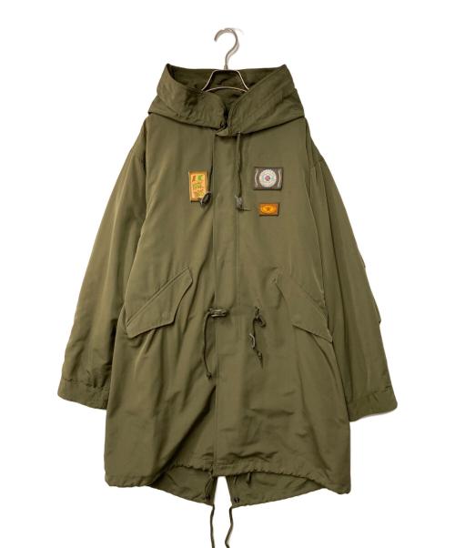 KARL HELMUT（カールヘルム）KARL HELMUT (カールヘルム) 3WAYモッズコート オリーブ サイズ:Lの古着・服飾アイテム