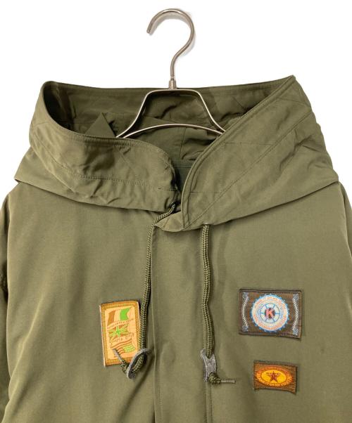 KARL HELMUT（カールヘルム）KARL HELMUT (カールヘルム) 3WAYモッズコート オリーブ サイズ:Lの古着・服飾アイテム
