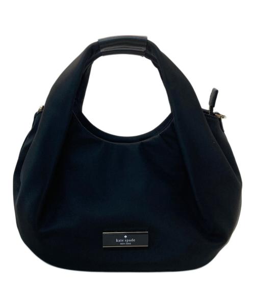 Kate Spade（ケイトスペード）Kate Spade (ケイトスペード) カータースモール プリテッド クロスボディ ブラックの古着・服飾アイテム